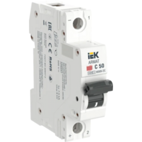 IEK ARMAT Автоматический выключатель M06N-DC 1P C 50А (AR-M06N-1-C050DC)