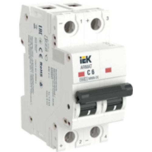 IEK ARMAT Автоматический выключатель M06N-DC 2P C 6А (AR-M06N-2-C006DC)