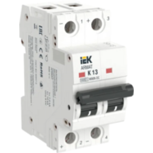 IEK ARMAT Автоматический выключатель M06N-DC 2P K 13А (AR-M06N-2-K013DC)