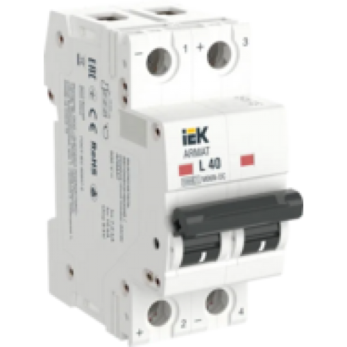 IEK ARMAT Автоматический выключатель M06N-DC 2P L 40А (AR-M06N-2-L040DC)