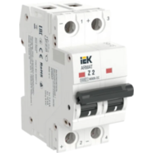 IEK ARMAT Автоматический выключатель M06N-DC 2P Z 2А (AR-M06N-2-Z002DC)