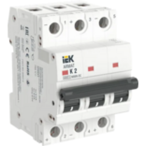 IEK ARMAT Автоматический выключатель M06N-DC 3P K 2А (AR-M06N-3-K002DC)