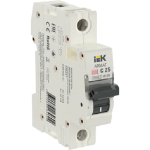 IEK ARMAT Автоматический выключатель M10N 1P C 25А (AR-M10N-1-C025)