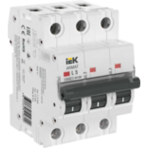 IEK ARMAT Автоматический выключатель M10N 3P L 5А (AR-M10N-3-L005)