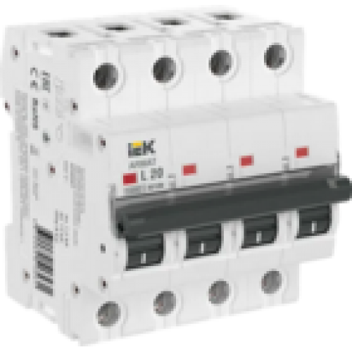IEK ARMAT Автоматический выключатель M10N 4P L 20А (AR-M10N-4-L020)