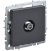 IEK BRITE Розетка TV проходная РТВ10-0-БрГ графит (BR-A10-P-K53)