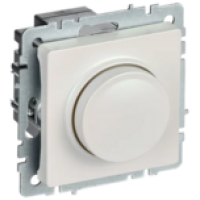 IEK BRITE Светорегулятор поворотно-нажимной 600Вт СС10-1-0-БрЖ жемчуг (BR-D20-0600-K36)