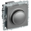 IEK BRITE Светорегулятор поворотно-нажимной 600Вт СС10-1-0-БрС сталь (BR-D20-0600-K46)