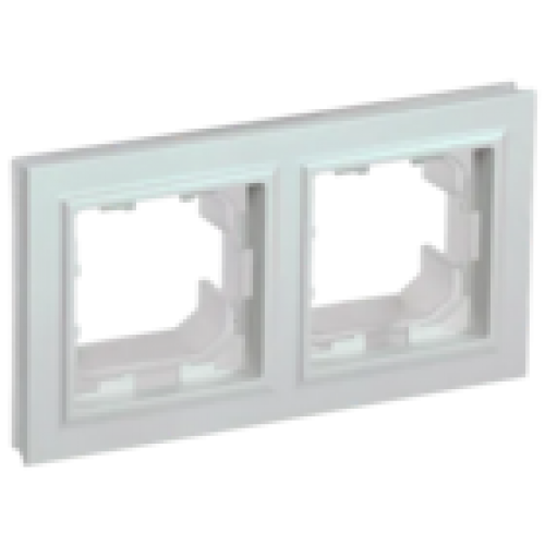 IEK BRITE Рамка 2-местная IP44 РУ-2-БрЖ-44 жемчуг (BR-M22-44-K36)