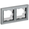 IEK BRITE Рамка 2-местная IP44 РУ-2-БрС-44 сталь (BR-M22-44-K46)