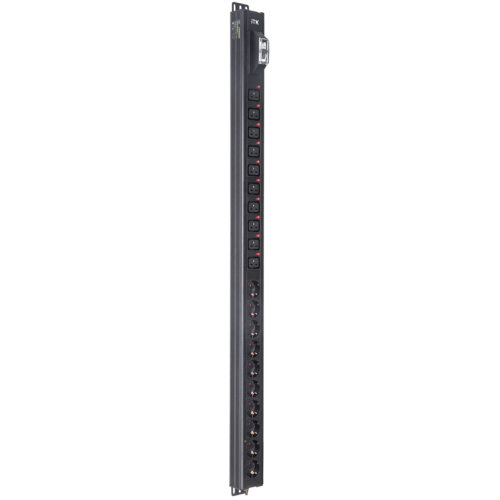 IEK ITK BASE PDU вертикальный PV1101 24U 1 фаза 16А 10 розеток SCHUKO (немецкий стандарт) + 10 розеток C19 без кабеля с входным разъемом C20 (BS-PV70-10D-10C19-11)