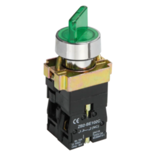IEK Переключатель LAY5-BK2365 на 2 положения зеленый (BSW90-BK-2-K06)