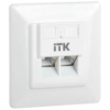 IEK ITK Внутренняя информационная розетка RJ45 кат.6 FTP 2 порта (CS2-1C06F-2-1)