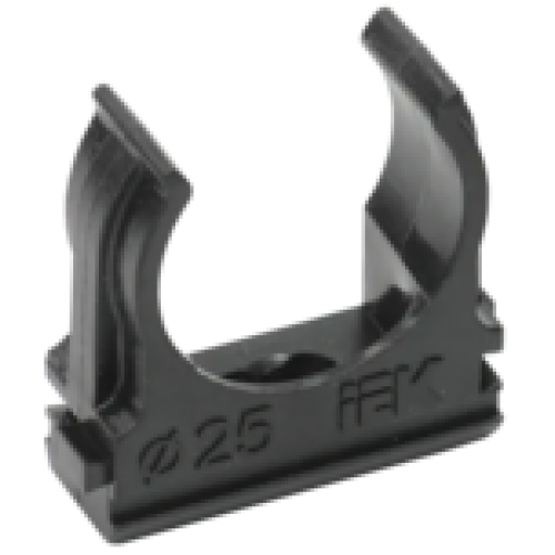 IEK ELASTA Держатель с защелкой CF25 черный (CTA10D-CF25-K02-100)