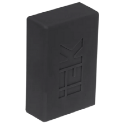 IEK ELECOR Заглушка КМЗ 60х40 черный (4шт/компл) (EL-KK10D-Z-060-040-K02)