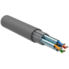 IEK ITK Витая пара S/FTP кат.7 4х2х23AWG solid LSZH нг(А)-HF серый (305м) (LC1-C704-621)
