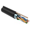 IEK ITK Витая пара F/UTP кат.5E 4х2х24AWG solid LDPE с металлическим тросом 1,2мм черный (305м) (LC3-C5E04-359)