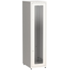 IEK ITK LINEA E Шкаф напольный сетевой 19 47U 600х800мм стеклянная передняя дверь задняя металлическая серый (LE35-47U68-GM)