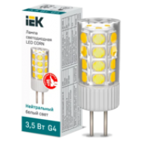 IEK Лампа светодиодная CORN капсула 3,5Вт 230В 4000К керамика G4 (LLE-CORN-4-230-40-G4)