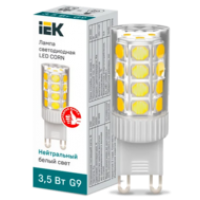 IEK Лампа светодиодная CORN капсула 3,5Вт 230В 4000К керамика G9 (LLE-CORN-4-230-40-G9)