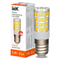 IEK Лампа светодиодная CORN капсула 5Вт 230В 3000К керамика E14 (LLE-CORN-5-230-30-E14)