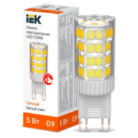 IEK Лампа светодиодная CORN капсула 5Вт 230В 3000К керамика G9 (LLE-CORN-5-230-30-G9)