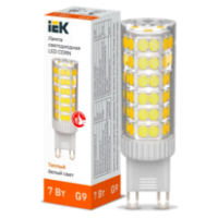 IEK Лампа светодиодная CORN капсула 7Вт 230В 3000К керамика G9 (LLE-CORN-7-230-30-G9)