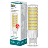 IEK Лампа светодиодная CORN капсула 9Вт 230В 4000К керамика G9 (LLE-CORN-9-230-40-G9)