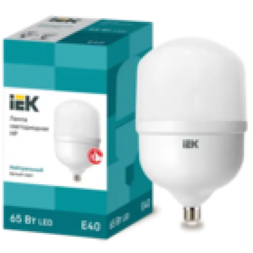 IEK Лампа светодиодная HP 65Вт 230В 4000К E40 (LLE-HP-65-230-40-E40)