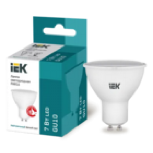 IEK Лампа светодиодная PAR16 софит 7Вт 230В 4000К GU10 (LLE-PAR16-7-230-40-GU10)