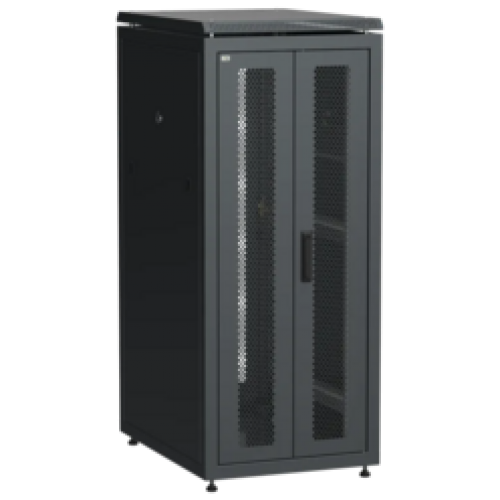 IEK ITK LINEA N Шкаф сетевой 19 28U 600х800мм двери передняя двустворчатая перфорированная задняя перфорированная черный (LN05-28U68-2PP)