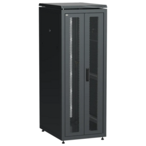 IEK ITK LINEA N Шкаф сетевой 19 33U 600х800мм двери передняя двустворчатая перфорированная задняя перфорированная черный (LN05-33U68-2PP)