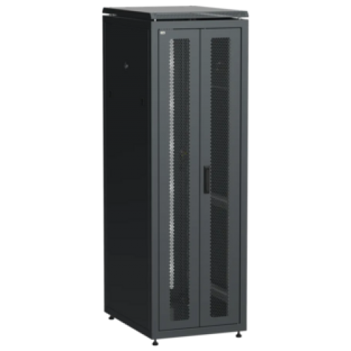 IEK ITK LINEA N Шкаф сетевой 19 38U 600х800мм двери передняя двустворчатая перфорированная задняя перфорированная черный (LN05-38U68-2PP)