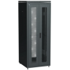 IEK ITK LINEA N Шкаф сетевой 19 42U 800х800мм двустворчатая перфорированная дверь задняя перфорированная черный (LN05-42U88-2PP)