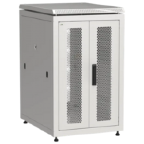 IEK ITK LINEA N Шкаф сетевой 19 18U 600х800мм двери передняя двустворчатая перфорированная задняя перфорированная серый (LN35-18U68-2PP)