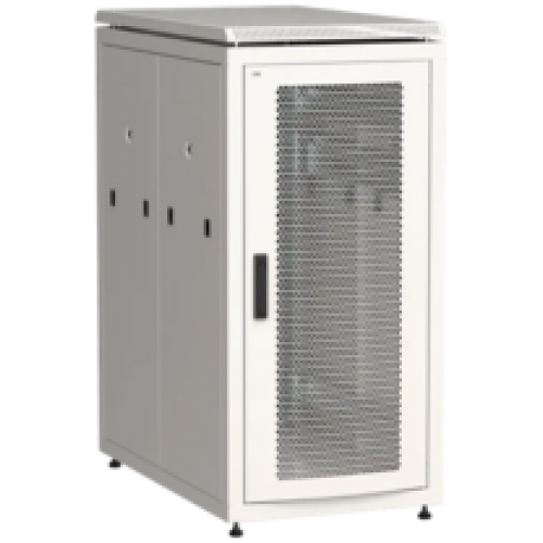 IEK ITK LINEA N Шкаф напольный сетевой 19 24U 800х1000мм перфорированная передняя дверь задняя перфорированная серый (LN35-24U81-PP)