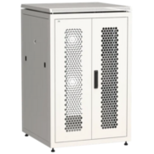 IEK ITK LINEA N Шкаф сетевой 19 24U 800х800мм двустворчатая перфорированная дверь задняя перфорированная серый (LN35-24U88-2PP)