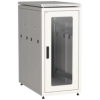 IEK ITK LINEA N Шкаф напольный сетевой 19 28U 800х1000мм стеклянная передняя дверь задняя металлическая серый (LN35-28U81-GM)