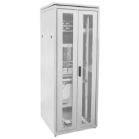 IEK ITK LINEA N Шкаф сетевой 19 33U 800х800мм двустворчатая перфорированная дверь задняя перфорированная серый (LN35-33U88-2PP)