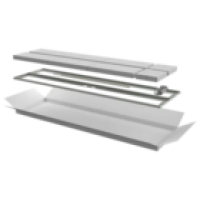 IEK ITK Дверь перфорированная двустворчатая для шкафа LINEA N 38U 600мм серая (LN35-38U6X-D2P)