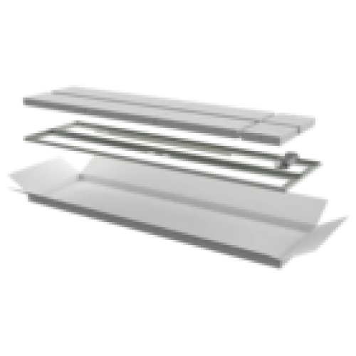 IEK ITK Дверь перфорированная двустворчатая для шкафа LINEA N 38U 600мм серая (LN35-38U6X-D2P)