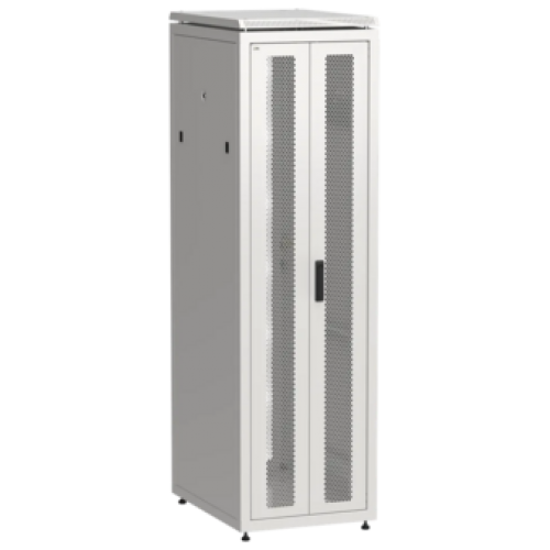 IEK ITK LINEA N Шкаф сетевой 19 42U 600х800мм двери передняя двустворчатая перфорированная задняя перфорированная серый (LN35-42U68-2PP)