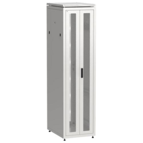 IEK ITK LINEA N Шкаф сетевой 19 47U 600х800мм двери передняя двустворчатая перфорированная задняя перфорированная серый (LN35-47U68-2PP)