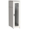 IEK ITK LINEA N Шкаф напольный сетевой 19 47U 800х1000мм стеклянная передняя дверь задняя перфорированная серый (LN35-47U81-GP)