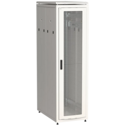 IEK ITK LINEA N Шкаф напольный сетевой 19 47U 800х1000мм перфорированная передняя дверь задняя перфорированная серый (LN35-47U81-PP)