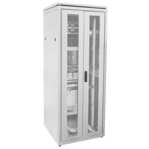 IEK ITK LINEA N Шкаф сетевой 19 47U 800х800мм двустворчатая перфорированная дверь задняя перфорированная серый (LN35-47U88-2PP)