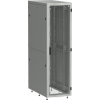 IEK ITK LINEA S Шкаф серверный 19 48U 600х1000мм передняя дверь двухстворчатая перфорированная задняя дверь перфорированная серый RAL 7035 (LS35-48U61-2PP)
