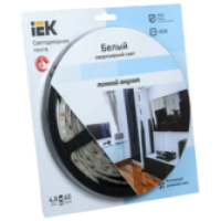 IEK Лента светодиодная 5м блистер LSR-3528W60-4.8-IP65-12V-eco (LSR1-2-060-65-1-05)