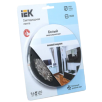 IEK Лента светодиодная 5м блистер LSR-3528W120-9.6-IP20-12V-eco (LSR1-2-120-20-1-05)