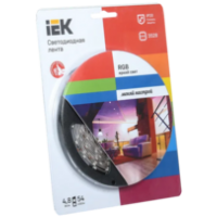 IEK Лента светодиодная 5м блистер LSR-3528RGB54-4.8-IP20-12V-eco (LSR1-3-054-20-1-05)